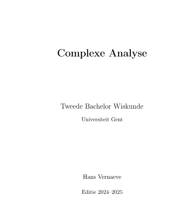 Complexe analyse (wiskunde)