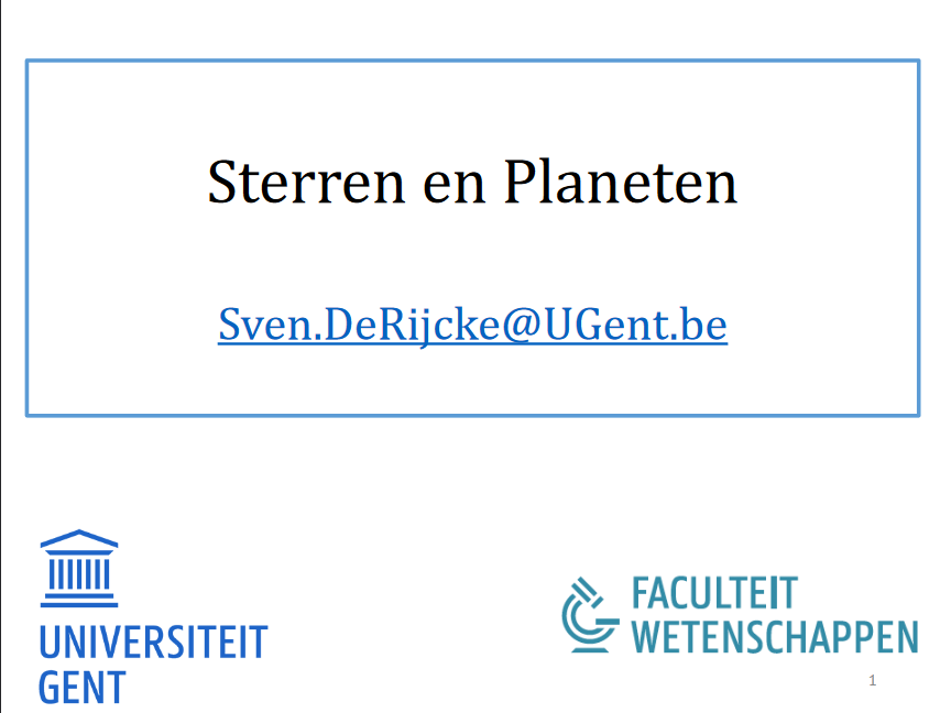 Sterren en planeten