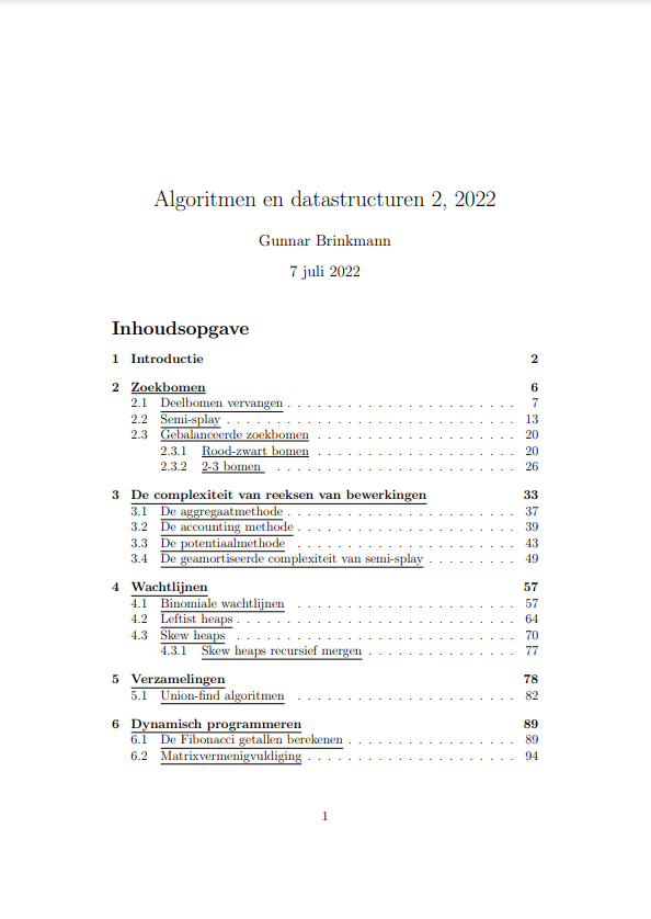 Algoritmen en Datastructuren 2