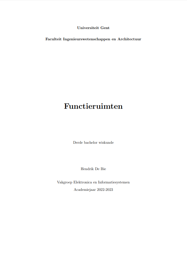 Functieruimten